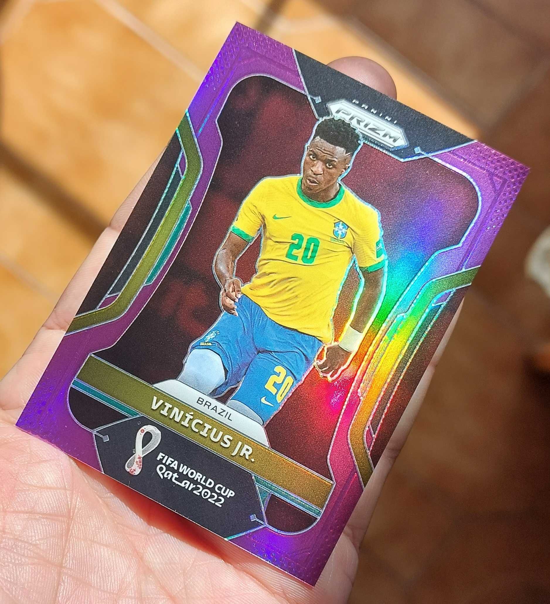 World Cup 2022 Prizm Vinicius Jr. #36 Purple /199 Brazil