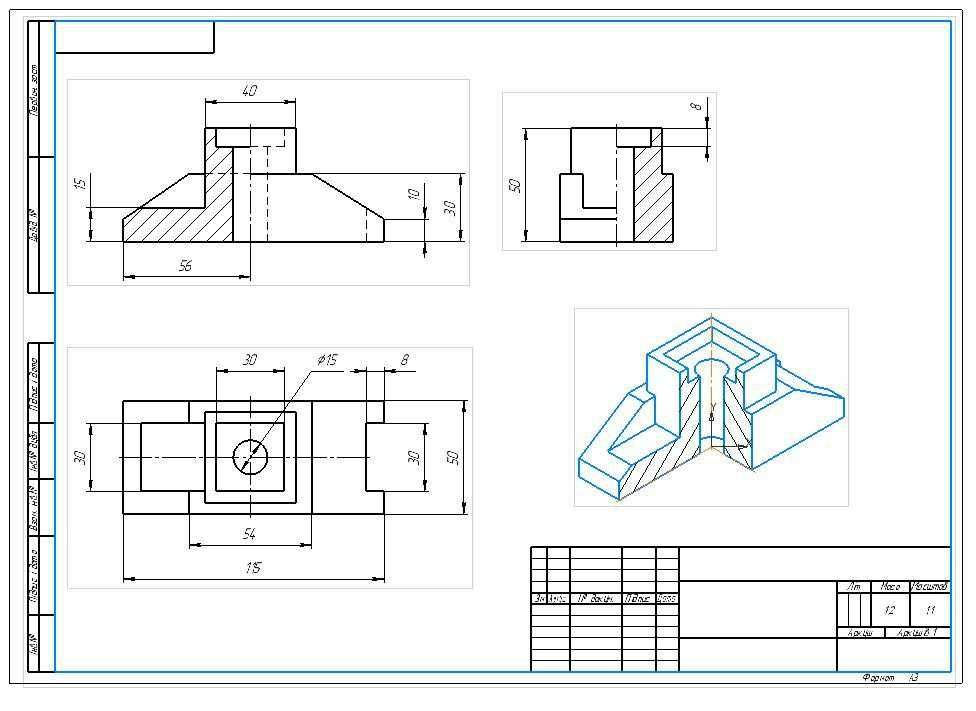 Креслення (чертежи) Моделювання AutoCAD, КОМПАС-3D, Solidworks