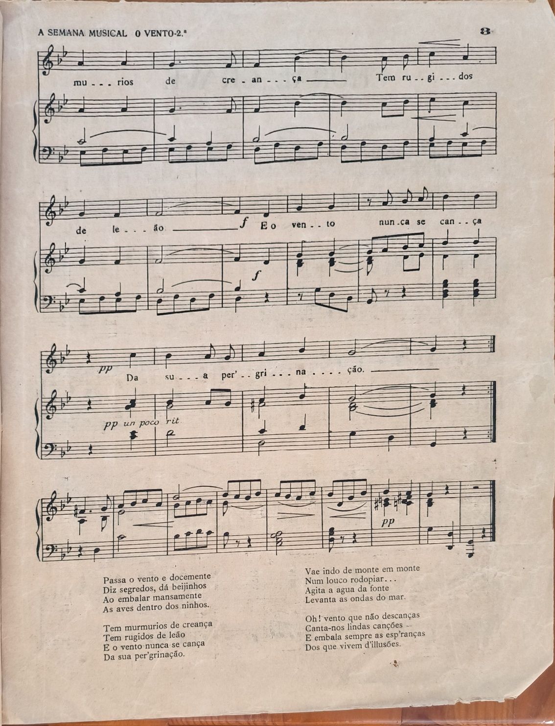 Revista Musical Antiga - "A Semana Musical" (15 de Fevereiro de 1923)