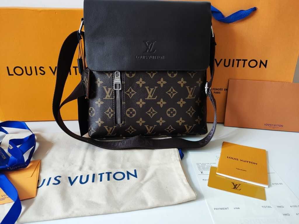 LOUIS VUITTON męska torba Listonoszka, skóra, Francja 05-42