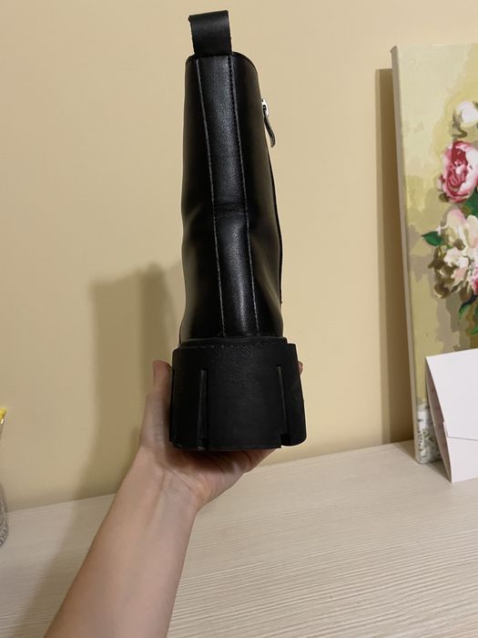 Черевики зимові жіночі берці, шкіра