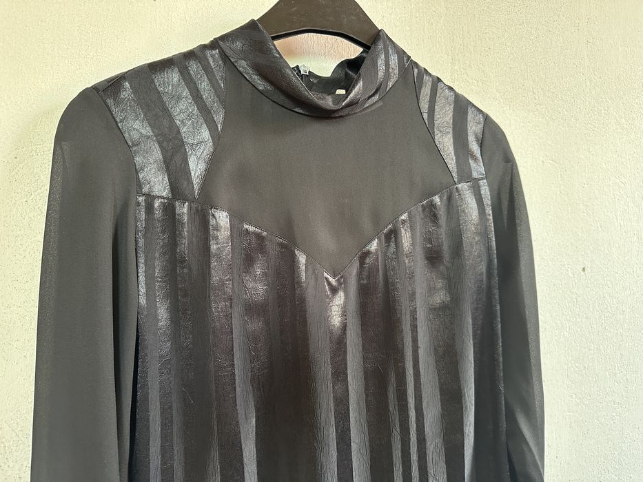 Czarna bluzka wieczorowa