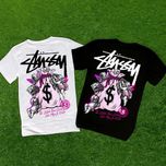 Cotton 100% • Новая футболка • Stussy Money Angel • Черная / Белая