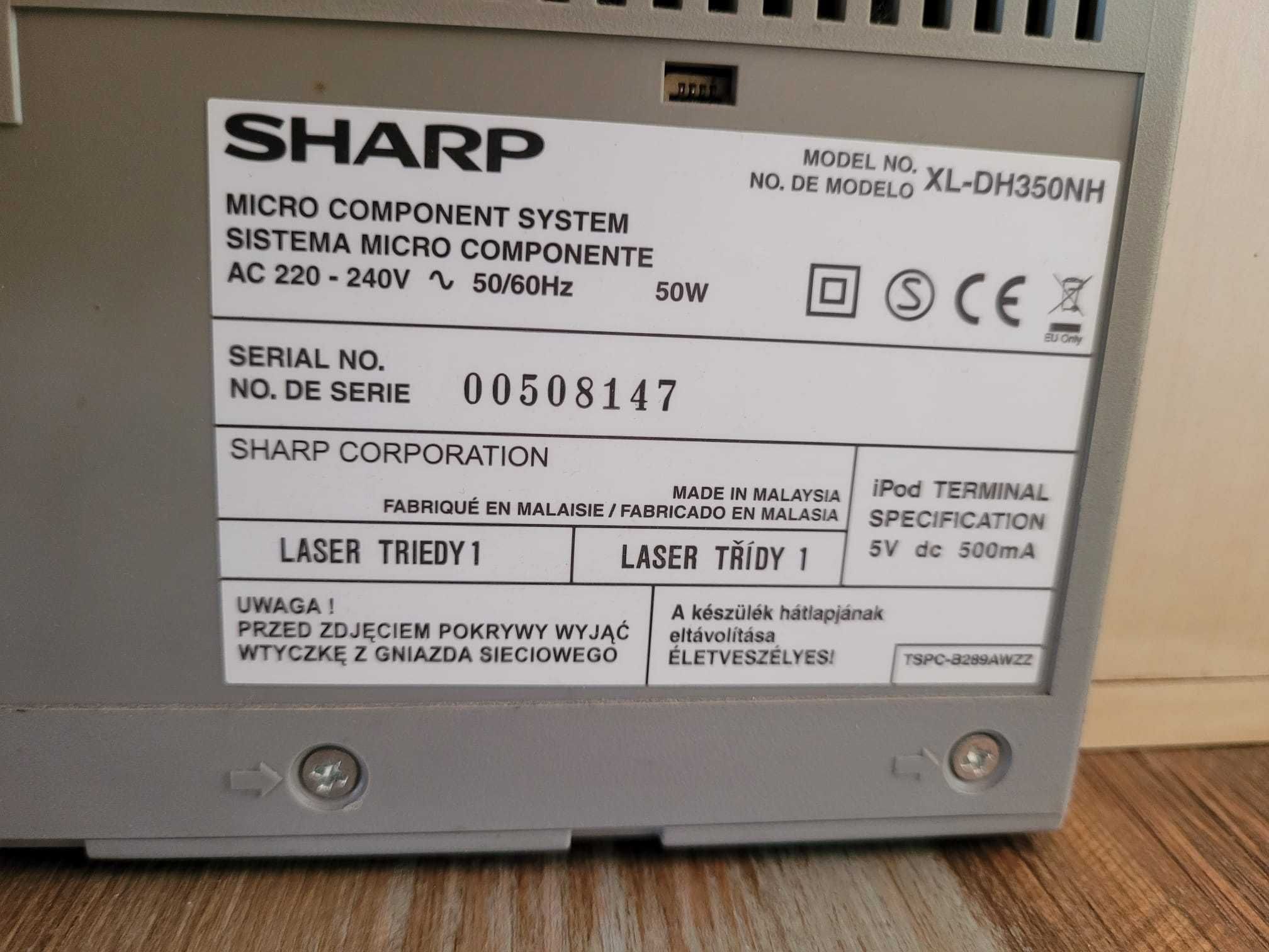 Wieża SHARP i kolumny JVC 20W