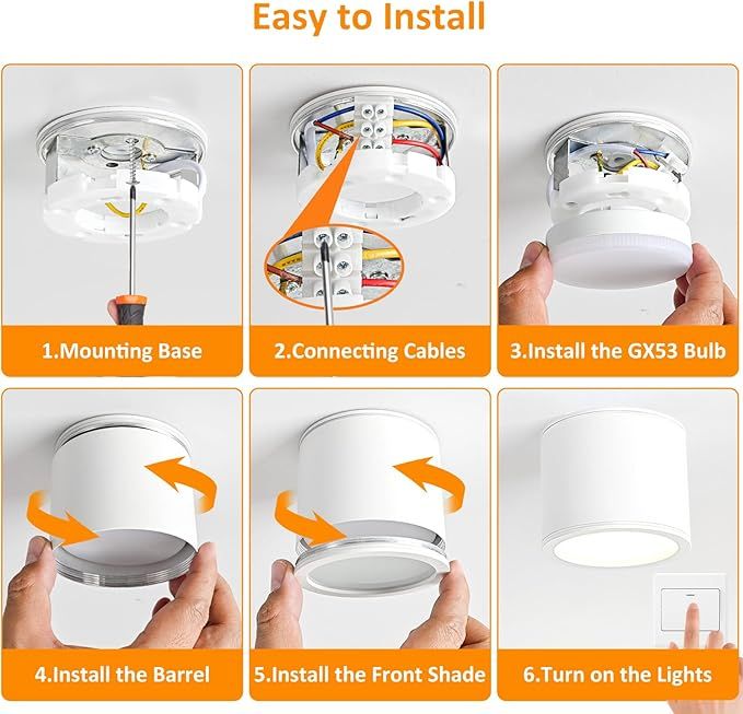 Reflektor LED sufitowy Gleonlux IP44, biały, 9W, do zabudowy