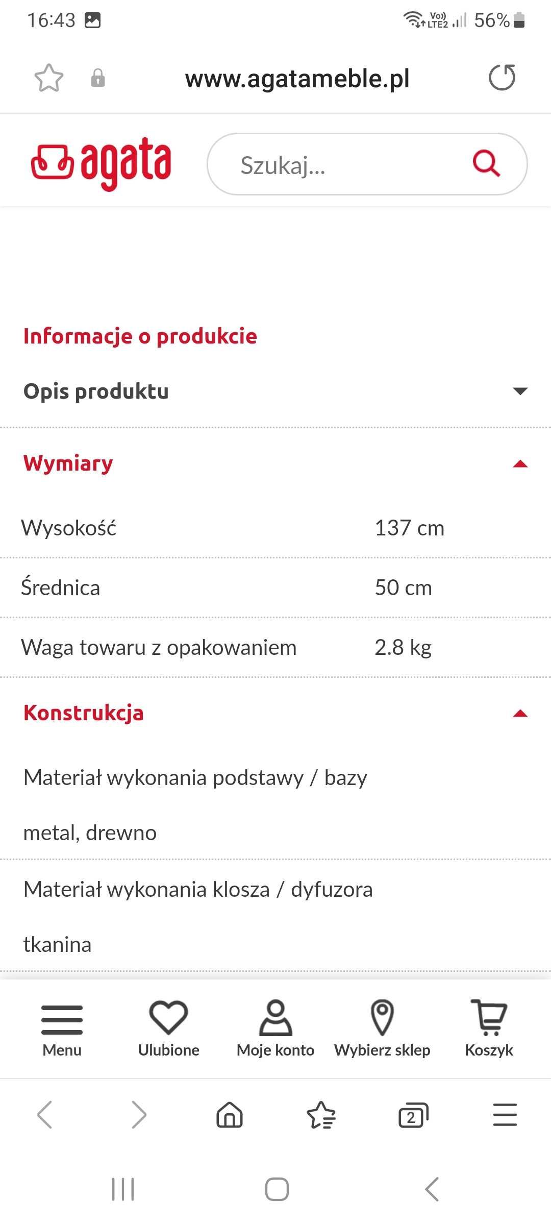 Lampa podłogowa.     .