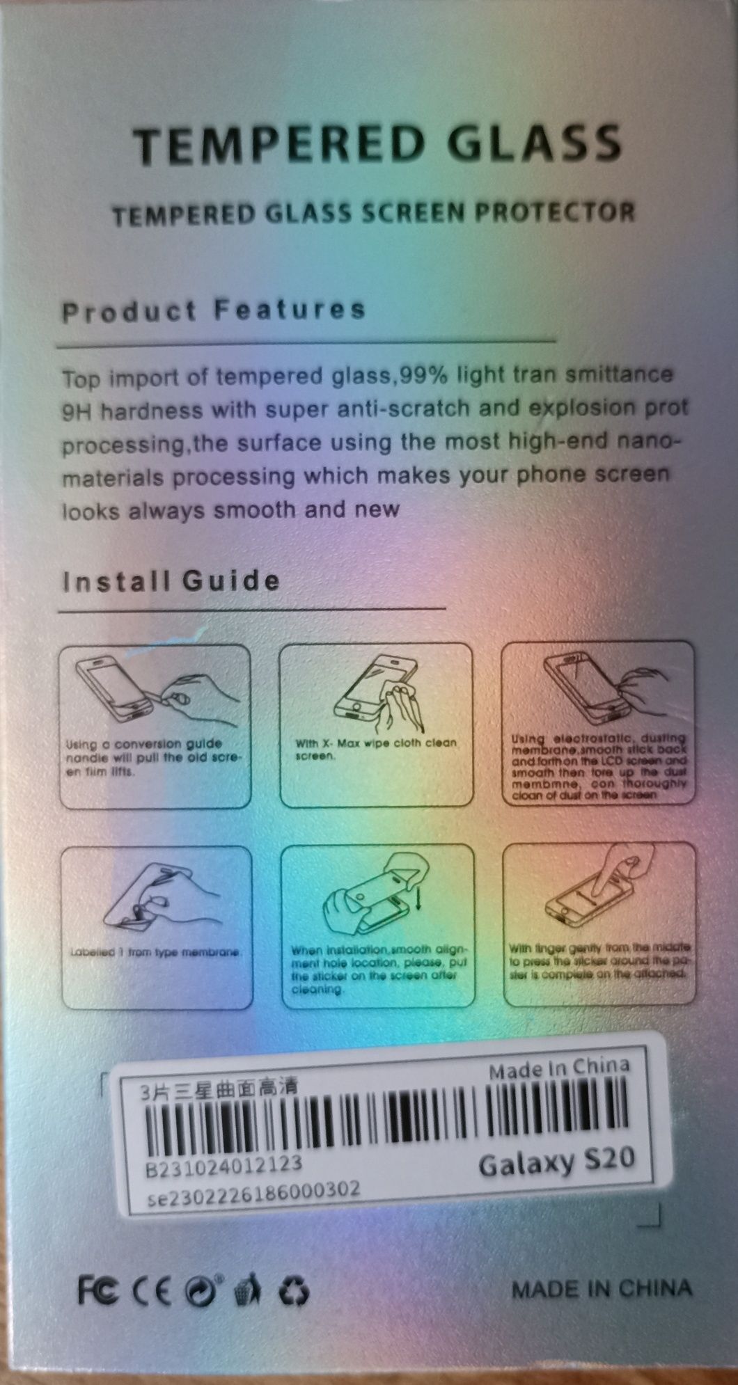 Szkło hartowane do Samsung Galaxy S20