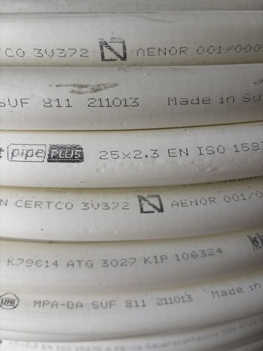 Rura pex UPONOR Comfort pipe PLUS 25 x 2,3 mm 620 metrow