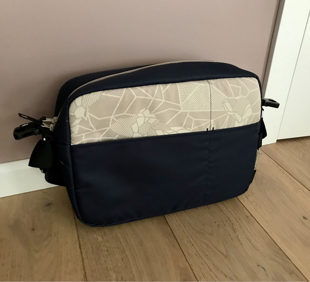 Torba do wozka Xbag granat beż nowa z dodatki gratis