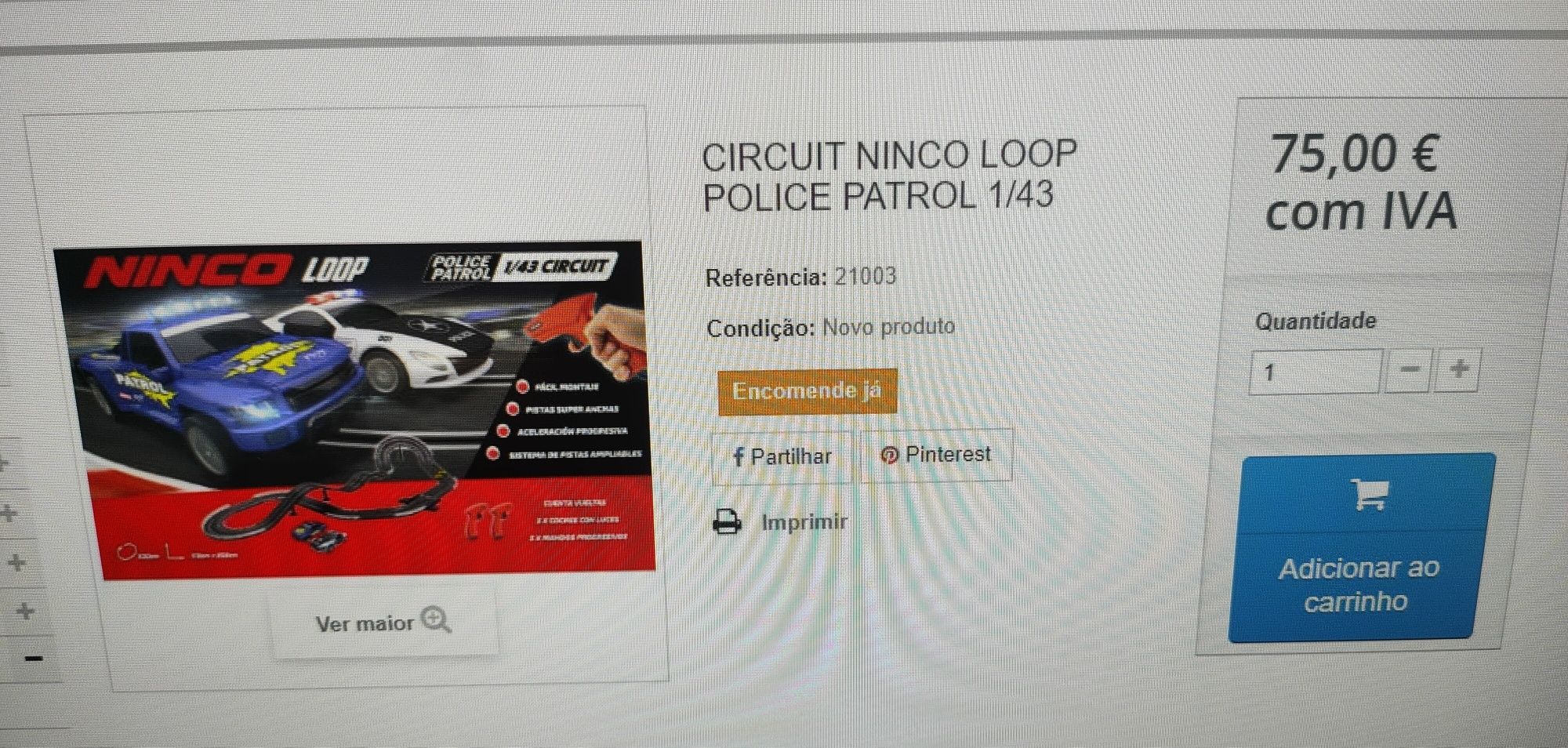 Circuit Ninco Loop Police Patrol