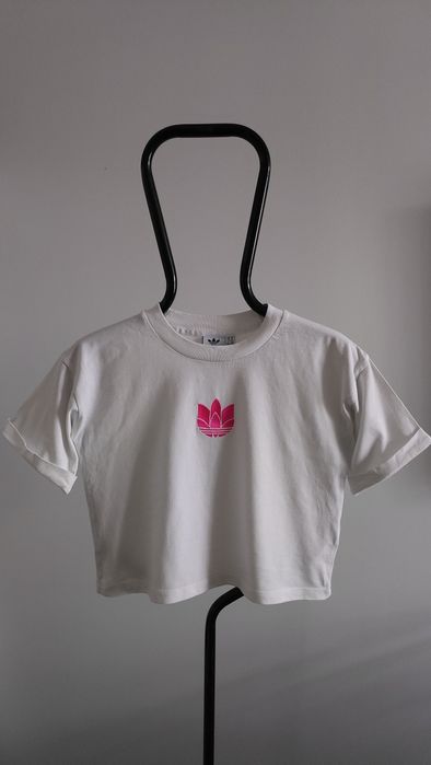 świetny t-shirt ADIDAS crop top L/M