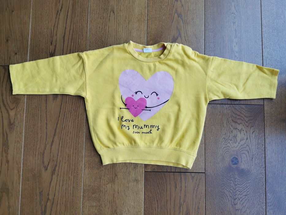 Bluza dziewczęca oversize H&m rozmiar 93