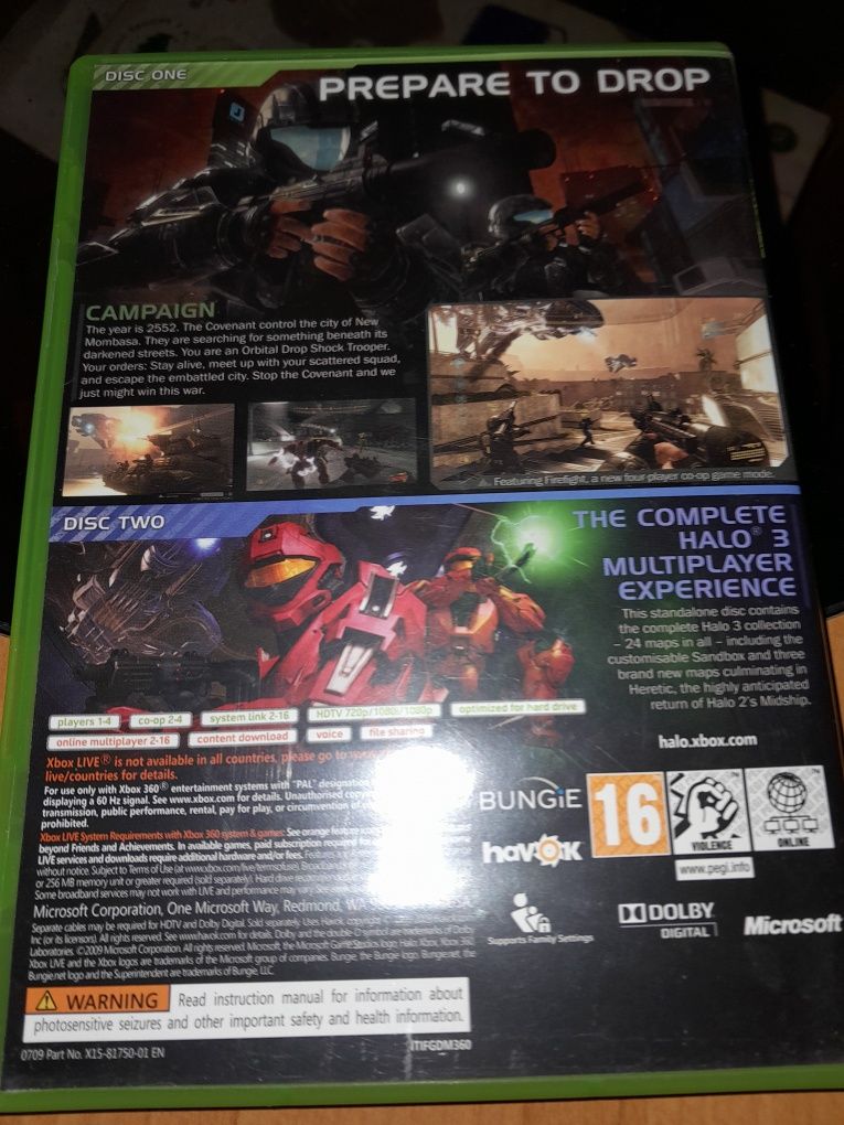 Halo 3 Odst.X box 360.