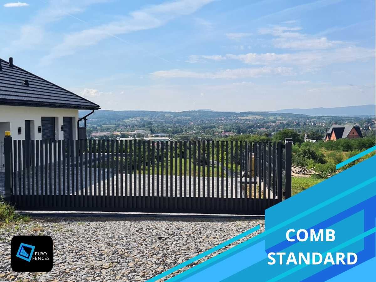 Ogrodzenie Aluminium EuroFences Polski producent - model Comb Standard