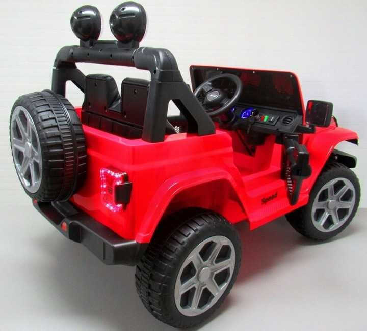 DUŻY JEEP 938 4x4 Auto na akumulator BUJAK miękki fotel, 4x35W 126cm