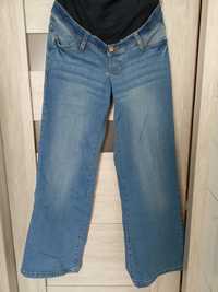 Spodnie Jeansy ciążowe szerokie proste 36
