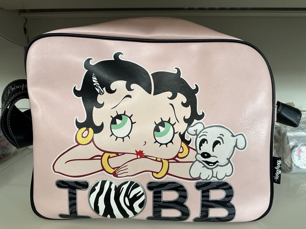 Mala Betty Boop Branca e Rosa