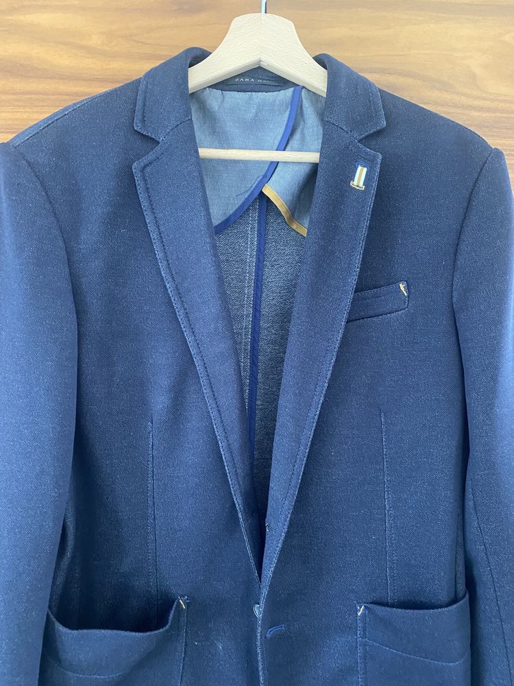 Zara marynarka męska granatowa casual M 52