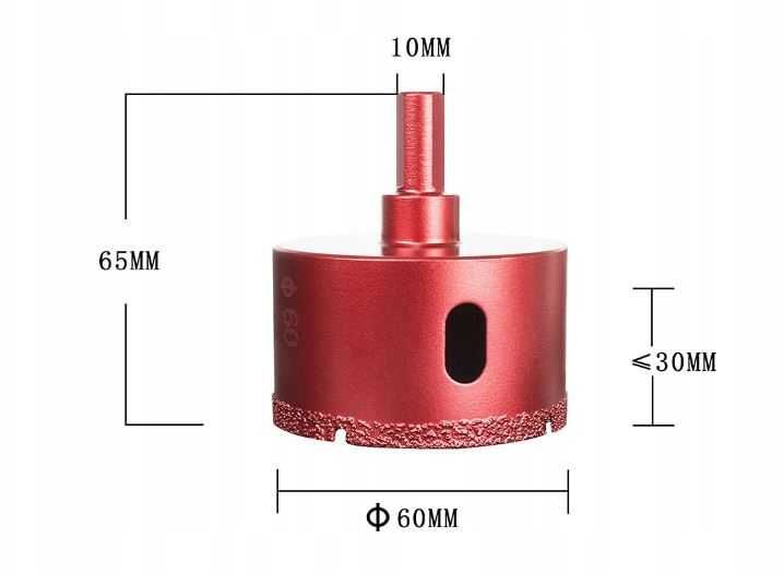 Otwornica diamentowa do gresu 60mm
