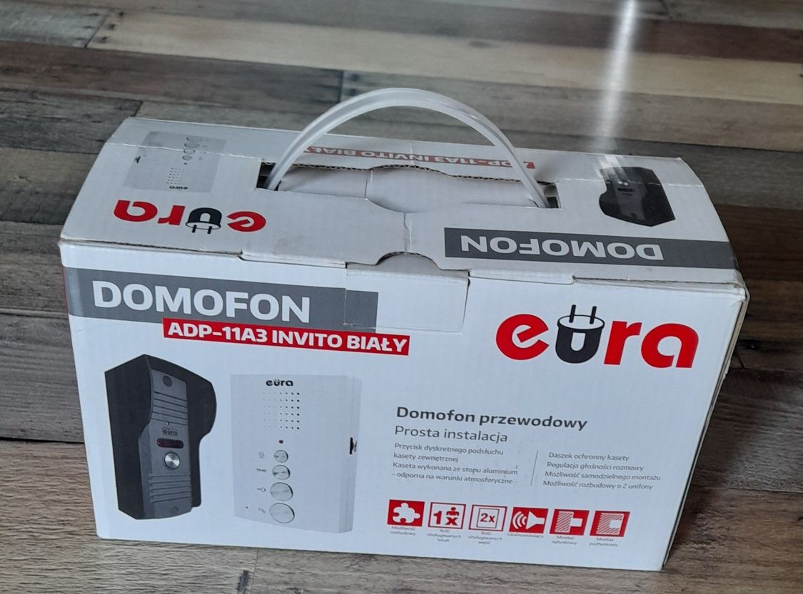 Domofon Eura ADP-11A3 INVITO Biały