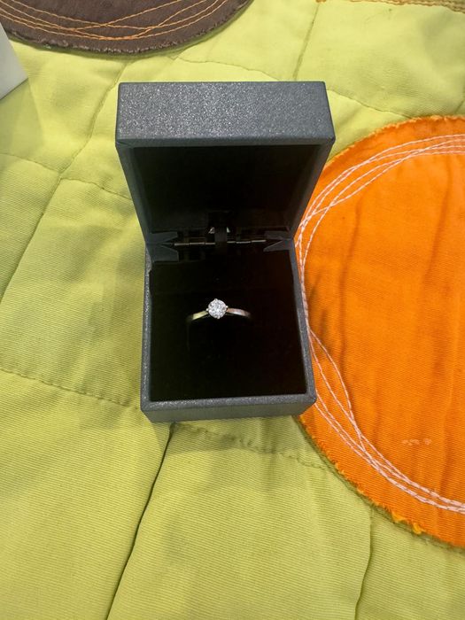Anel solitário Diana ouro branco 0.50ct