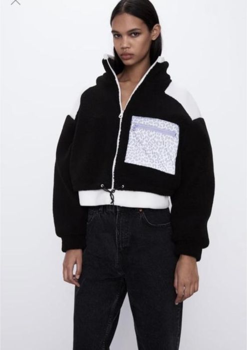 Zara  оригінал куртка, бомбер,  шуба тедди