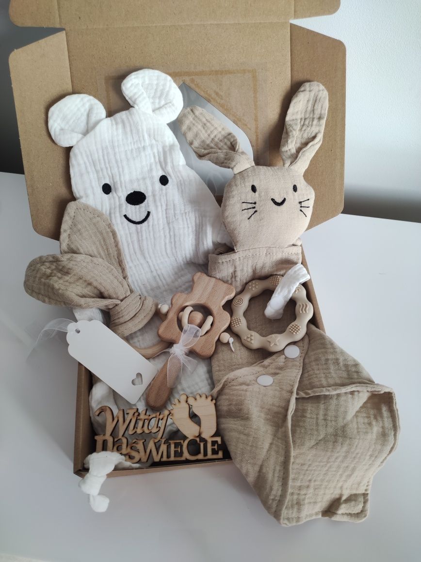 Zestaw Prezentowy baby shower narodziny chrzest prezent baby box