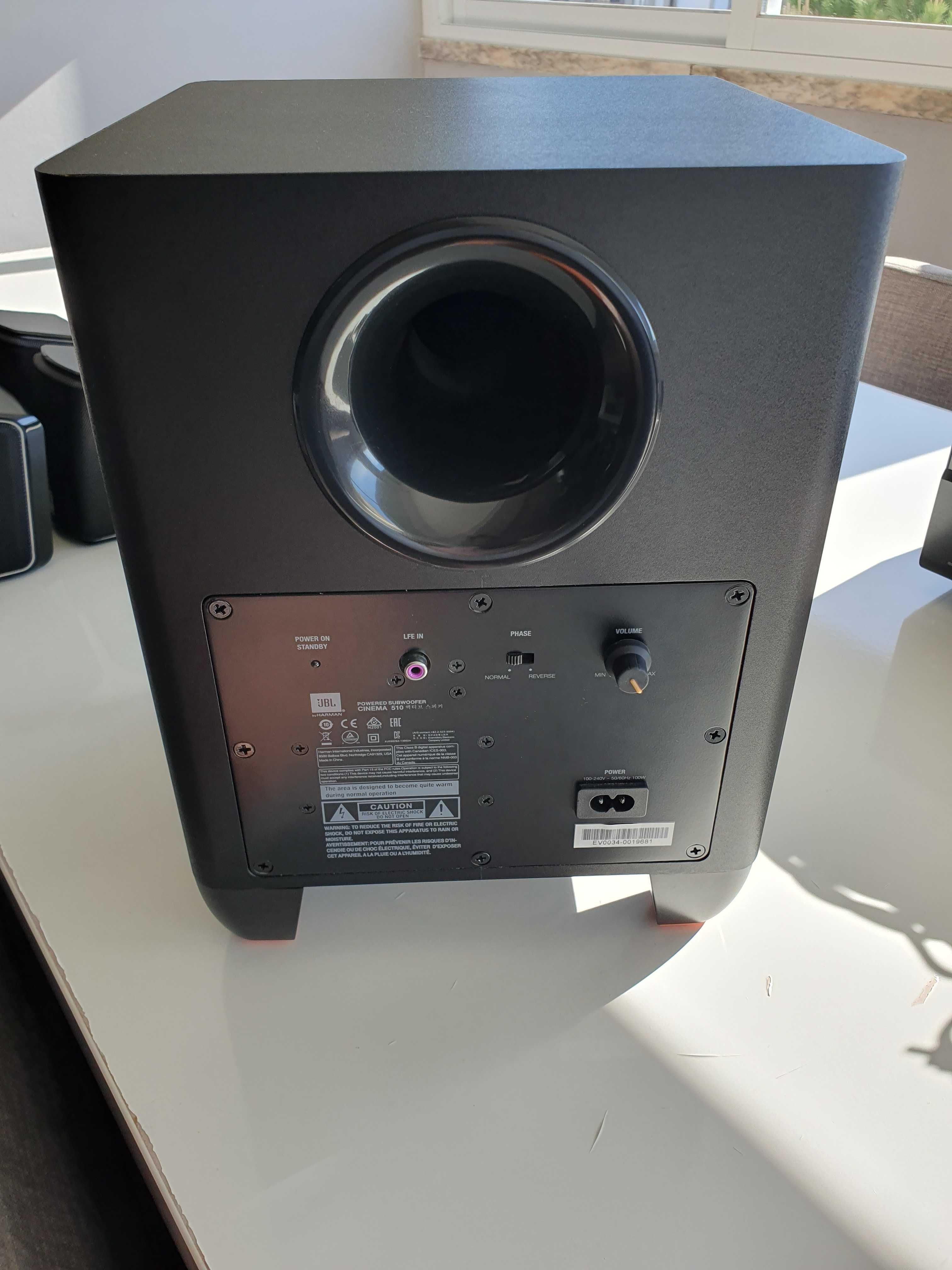 Colunas JBL Cinema 510 (Surround 5.1)