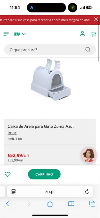 Caixa areia gato