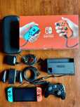Nintendo switch, dodatkowy pad, karta pamięci, etui!