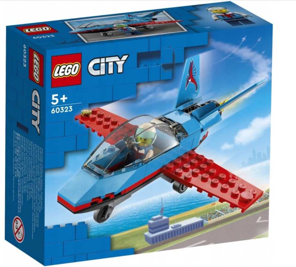 LEGO CITY 60323 SAMOLOT kaskaderski klocki