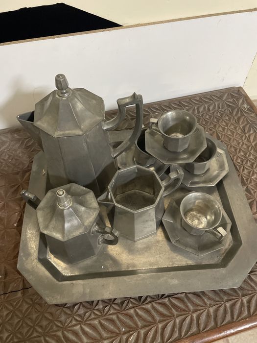 Conjunto Loica Estanho Puro Alcaide