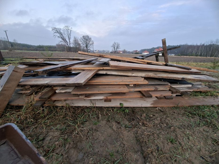 Deski szalunkowe jeden raz użyte