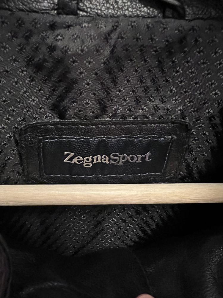 Zegna Sport kurtka skórzana