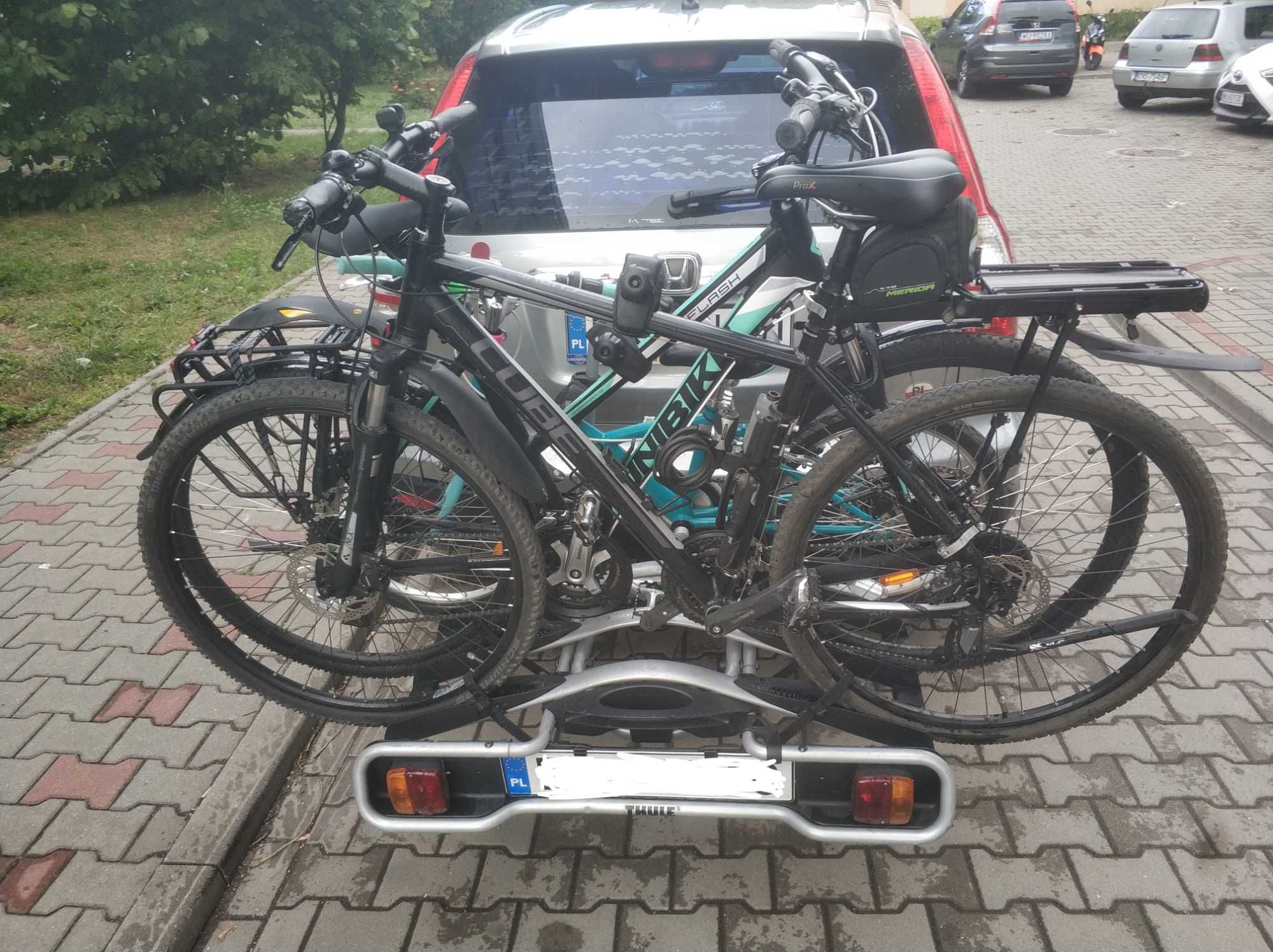 Wynajmę bagażnik na 4 lub 3 rowery Thule 929 na hak.