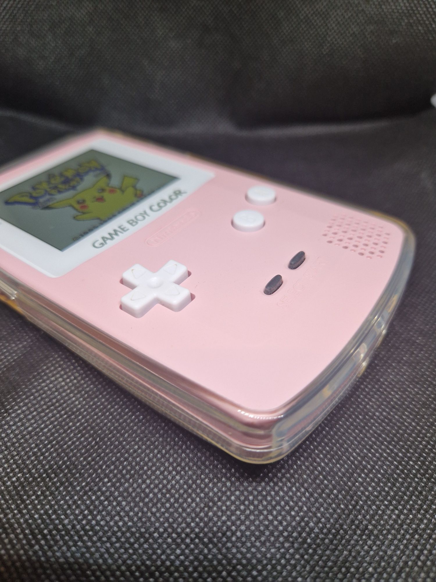 GameBoy Color IPS + podstawka +EZ Flash Junior