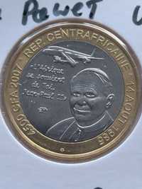 Jan Paweł II Afryka 4500 CFA moneta rzadsza do kolekcji