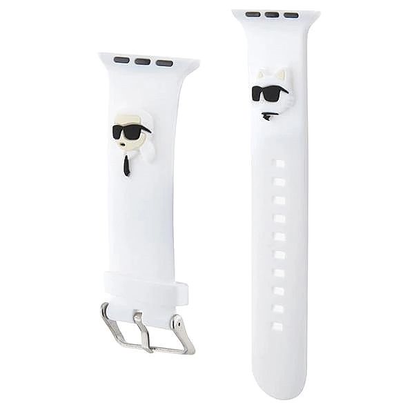 Pasek Karl Lagerfeld 3D Rubber Karl&Choupette Heads na Apple Watch 42/