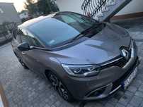 Renault Scenic 1.5 dCi, 81 kW, czujniki parkowania przód, tył, kamera cofania, Bose