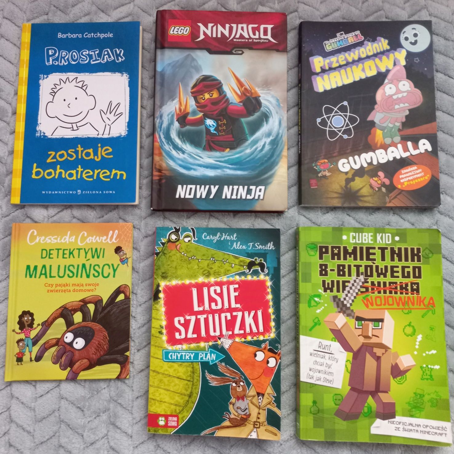 Książki Ninjago, Detektywi Malusińscy,Pamiętnik wojownika,Quiz o piłce