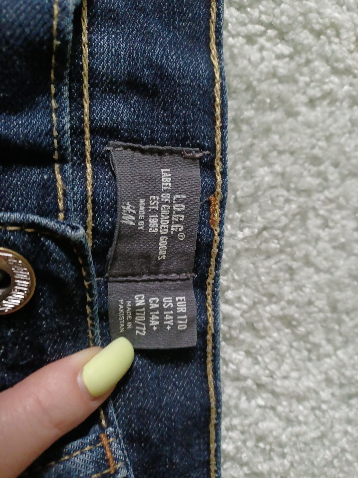 H&M jeansy dla chłopca r  170