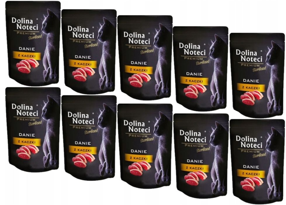 Mokra karma dla kota Dolina Noteci PREMIUM z kaczki 10x85g