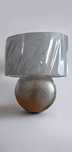 Lampa nocna ceramiczna srebna