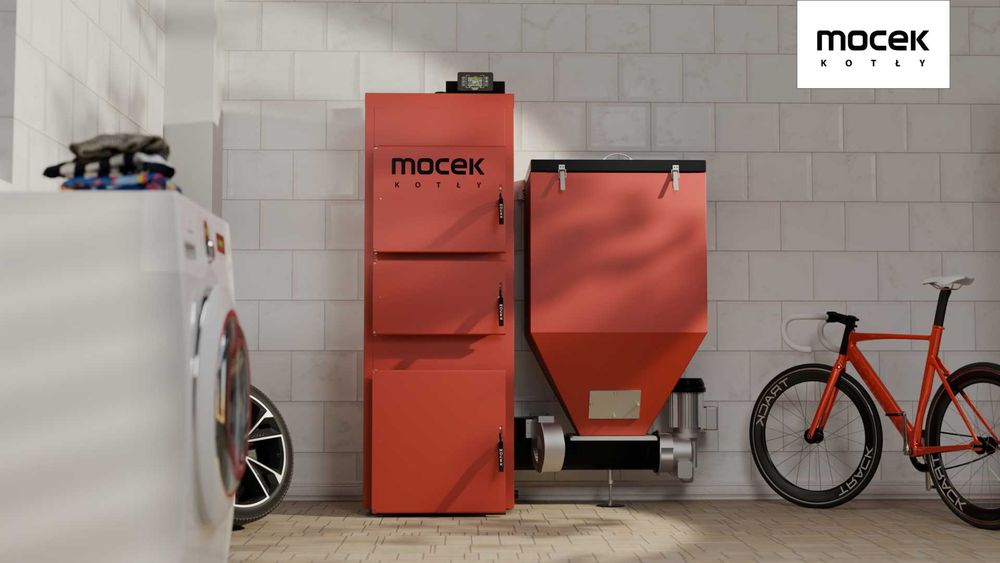 Kocioł węgiel pellet drewno piec Moceko PRO 35kW dotacje OD RĘKI ZUM