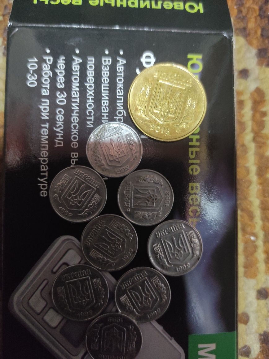 Монетки Украины 1 копейка 1992 года
