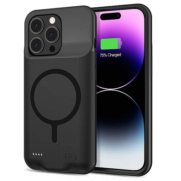Tech-Protect Powercase Magsafe 7000Mah Iphone 15 Pro Black