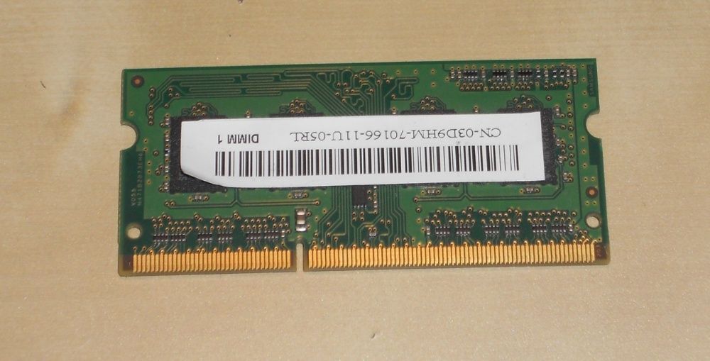 Pamięć RAM (Samsung) do laptopów DDR3 1GB 1Rx8 PC3-10600S 1333MHz
