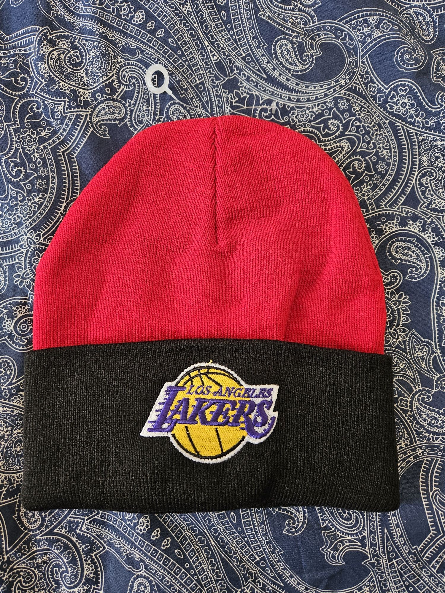 New Era lakers LA los angeles beanie czapka nowa czerwona czarna