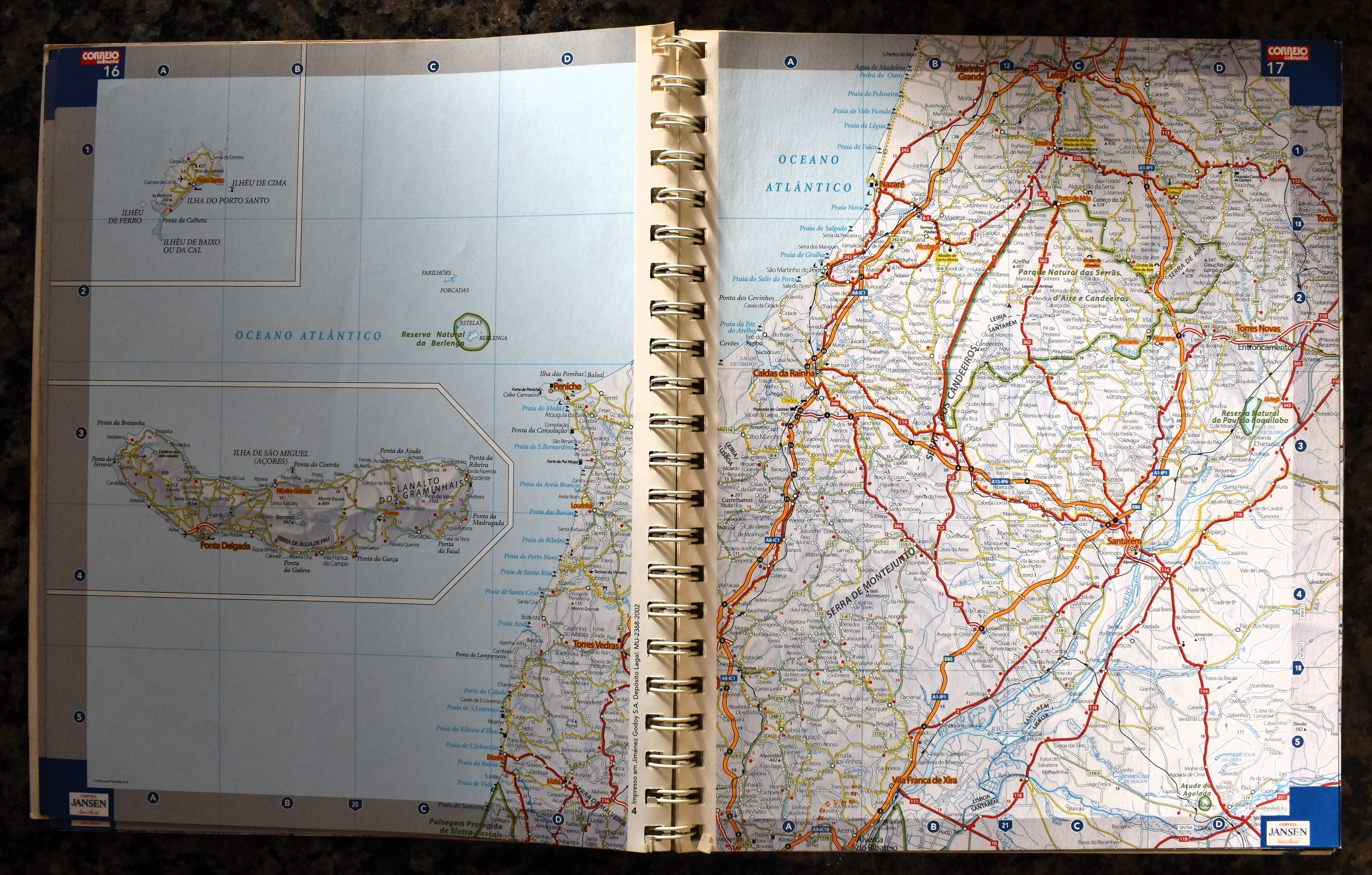Roteiro Turístico de Portugal - Mapas de Estradas 2003 e 2004