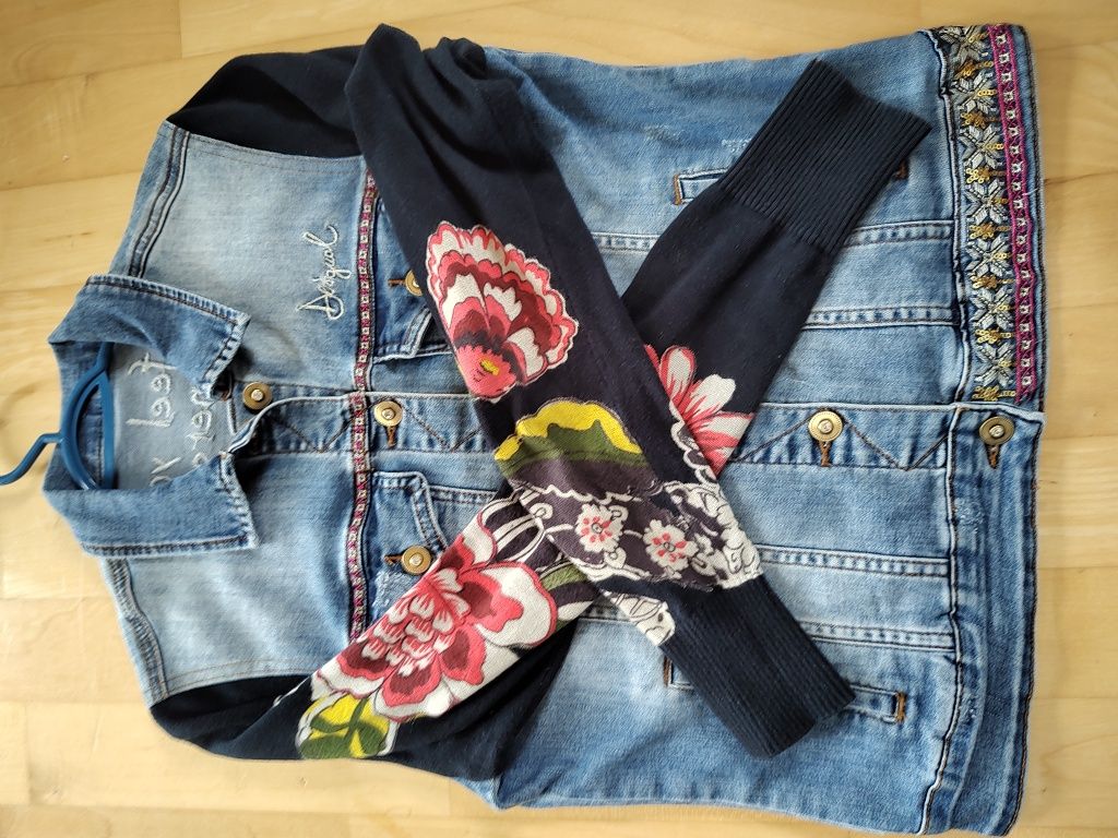 Piękna jeansowa kurtka Desigual - r.M